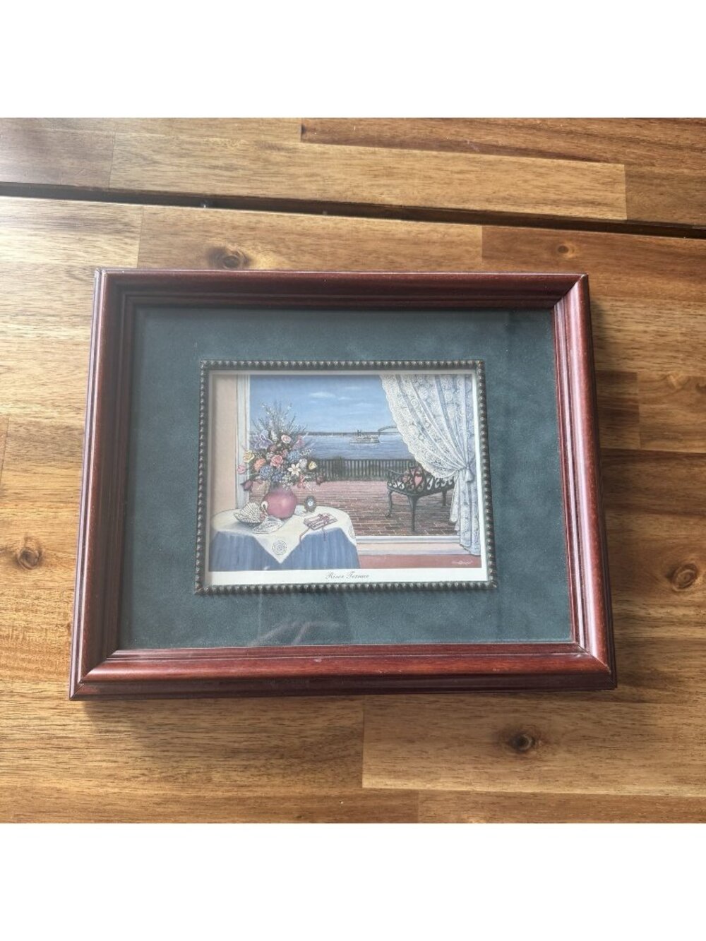 Louise Dunavant River Terrace Paint 11.5X9.5 Wood Frame Steamboat Mississippi TN